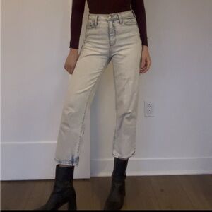 Light Wash Straight Leg Denim